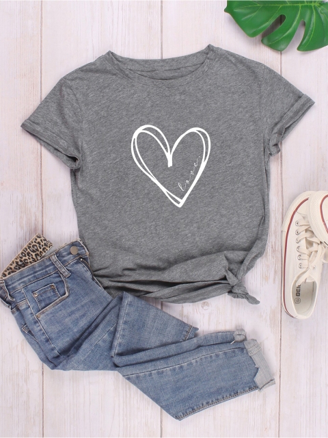 

URBANIC Women Grey Raw Edge T-shirt