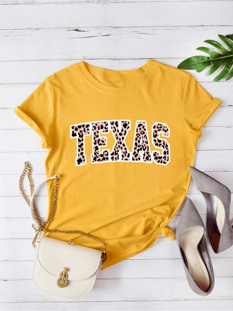 

URBANIC Women Yellow Typography Printed T-shirt