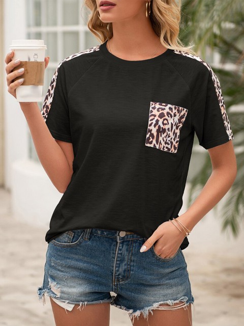 

URBANIC Women Black T-shirt