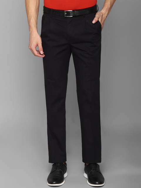 

Allen Solly Men Black Pleated Trousers