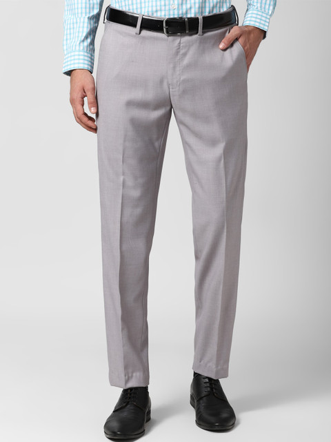 

Peter England Men Grey Trousers