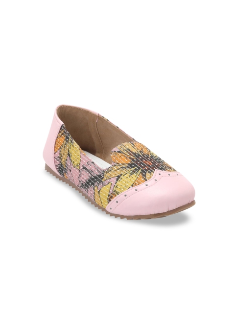 

Hopscotch Girls Pink Textured Leather Slip-On Sneakers