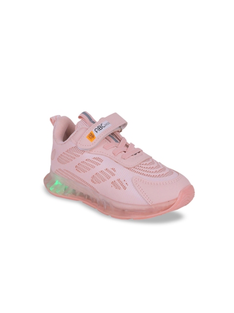 

Hopscotch Girls Pink Textured Sneakers