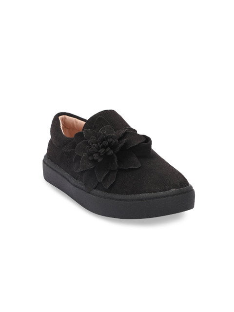 

Hopscotch Girls Black Slip-On Sneakers