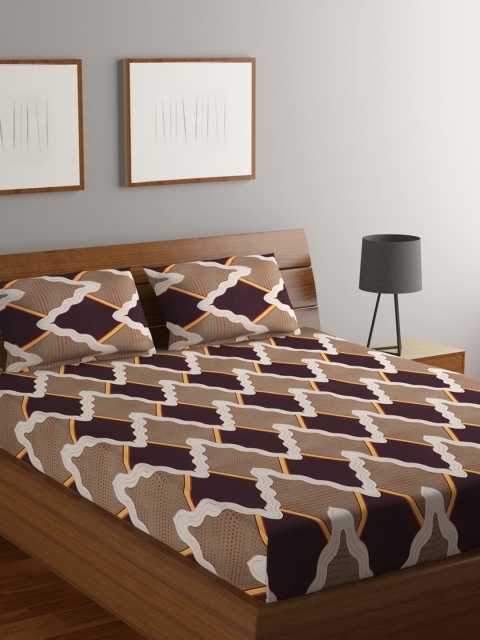 

MODEFE Unisex Brown Bedsheets