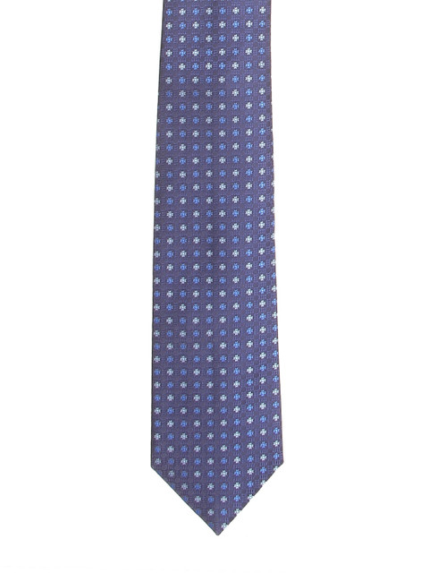 

Calvadoss Men Blue & White Woven Design Broad Tie