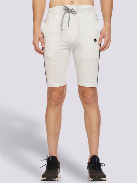 

Mark Leute Men Off White Solid Shorts
