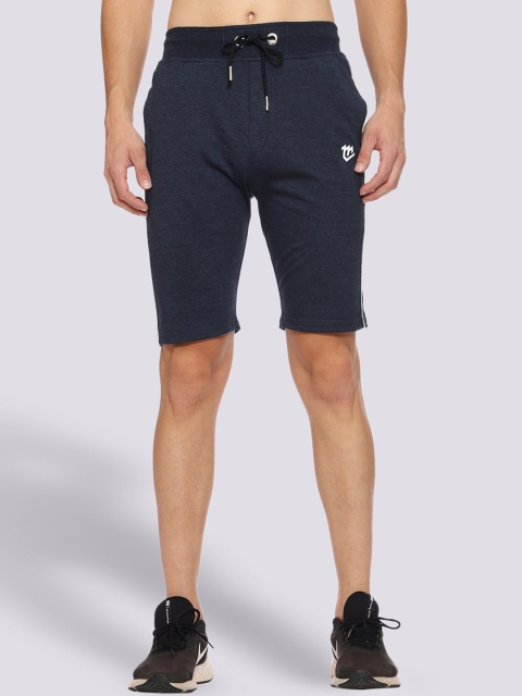 Mark Leute Men Blue Solid Sports Shorts
