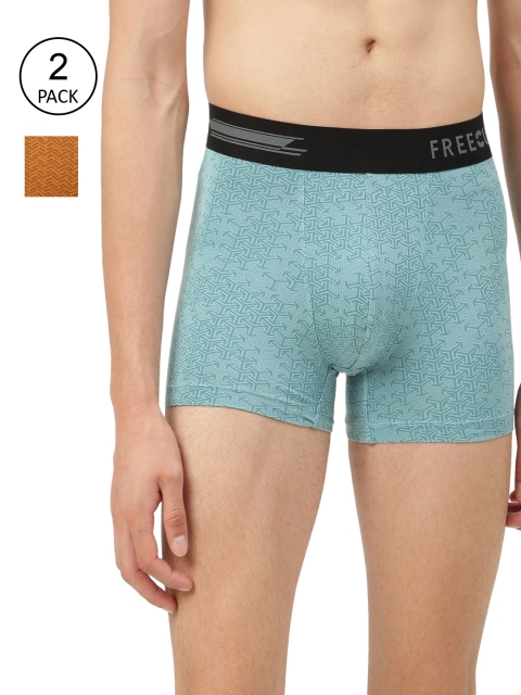 

FREECULTR Men Pack Of 2 Printed Trunk FC-PT-T-CMRB-BBY-02, Blue