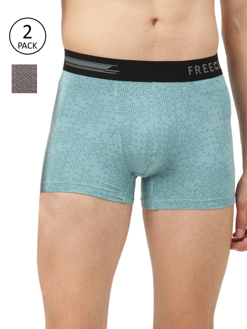 

FREECULTR Men Pack Of 2 Printed Trunk FC-PT-T-CMRB-BSG-02, Blue