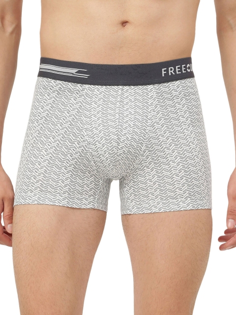 

FREECULTR Men Brick White Printed Anti Bacterial Sweat Trunk