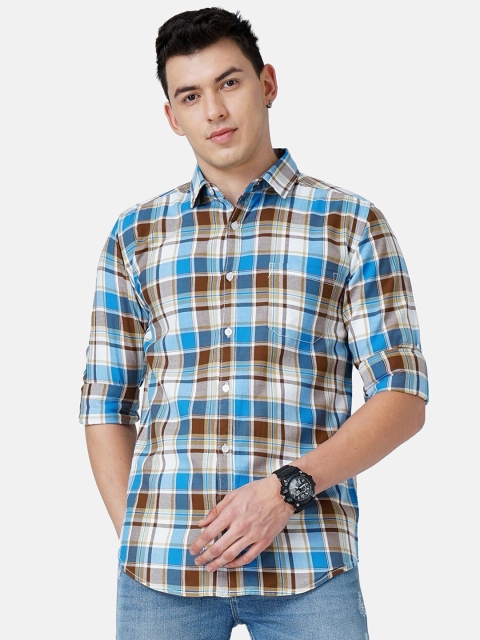 

SORATIA Men Multicoloured Slim Fit Tartan Checks Checked Casual Shirt, Multi