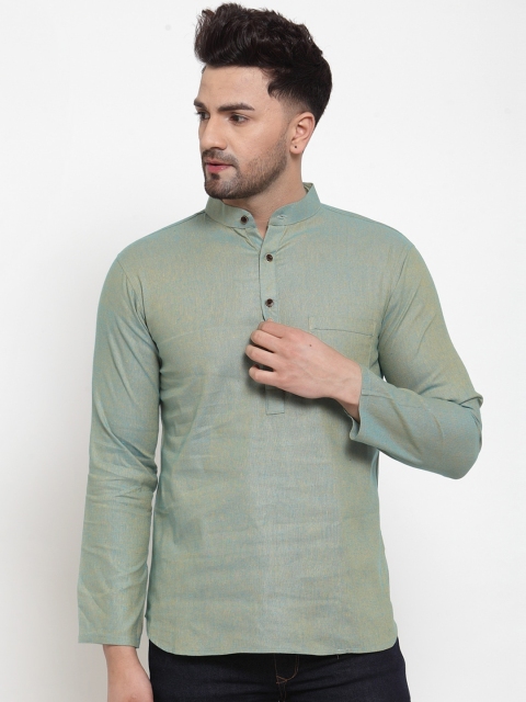 

Sayesha Men Grey Thread Work Kurta