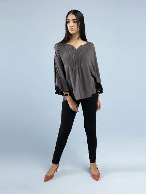 

IDK Grey Kaftan Top