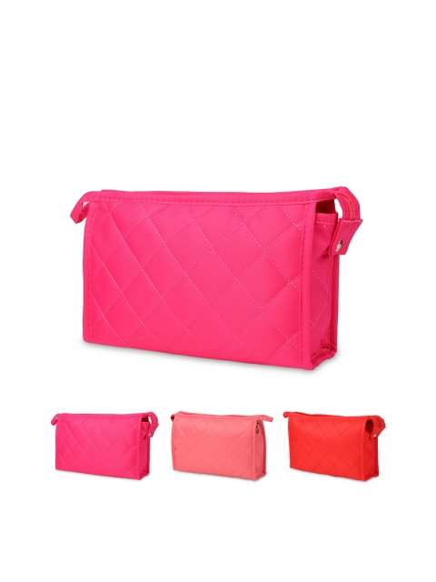 

NFI essentials Women Pink Solid Accessories Travel Organiser