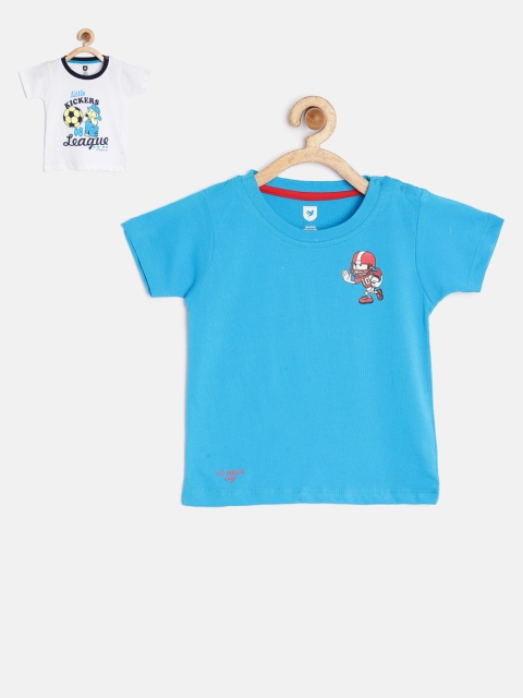 

612 league Boys Pack of 2 Printed T-shirts, Blue
