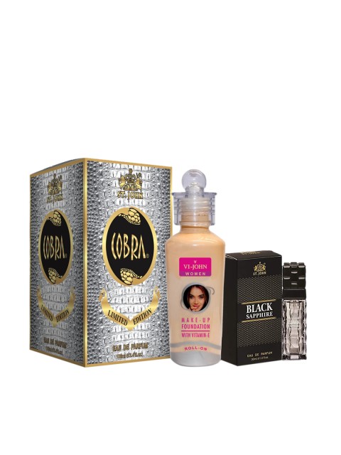 

VI-JOHN Make Up Foundation Cobra Perfume & Black Sapphire Perfume Gift Set