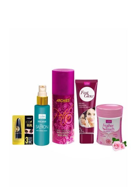

VI-JOHN Set Of 5 Saffron Beauty Gift Set, Multi