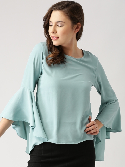 

Marie Claire Women Sea Green Solid Top