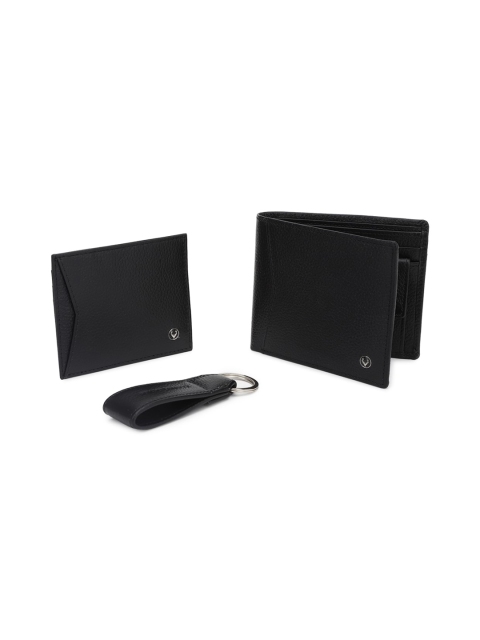 

Allen Solly Men Black Solid Leather Accessory Gift Set