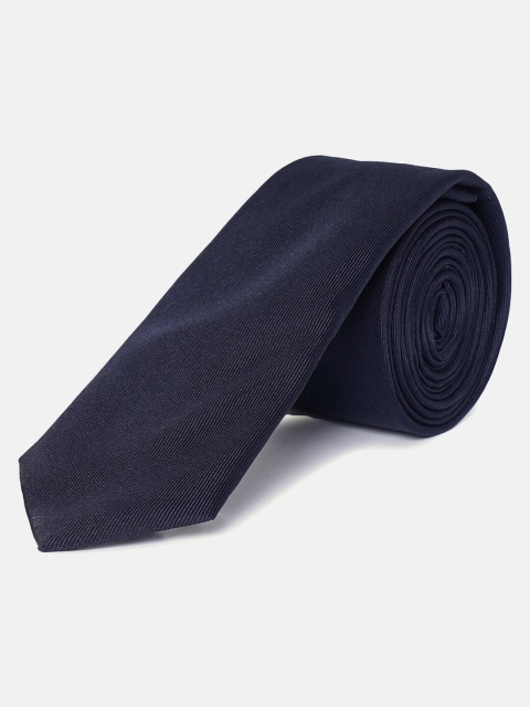 

Antony Morato Men Navy Blue Woven Design Skinny Tie