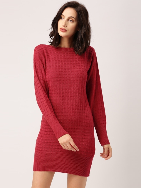 

all about you Women Red Patterned Sweater Dress