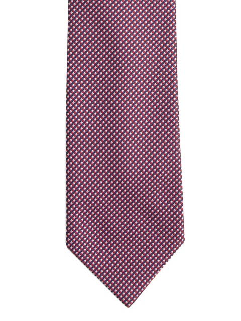 

Calvadoss Men Purple & Red Woven Design Broad Tie