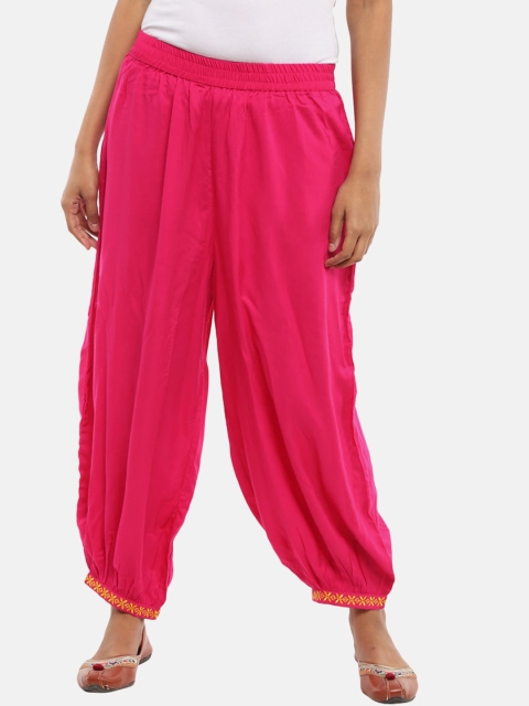 

V-Mart Women Fuchsia Solid Ethnic Salwar