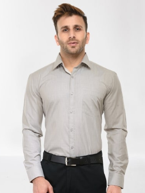 

RG DESIGNERS Men Grey Slim Fit Formal Shirt