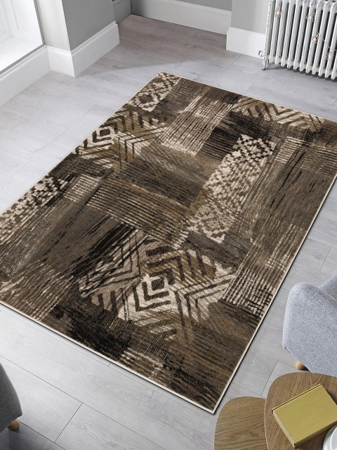 

OBSESSIONS Cream Striped Floor Carpets