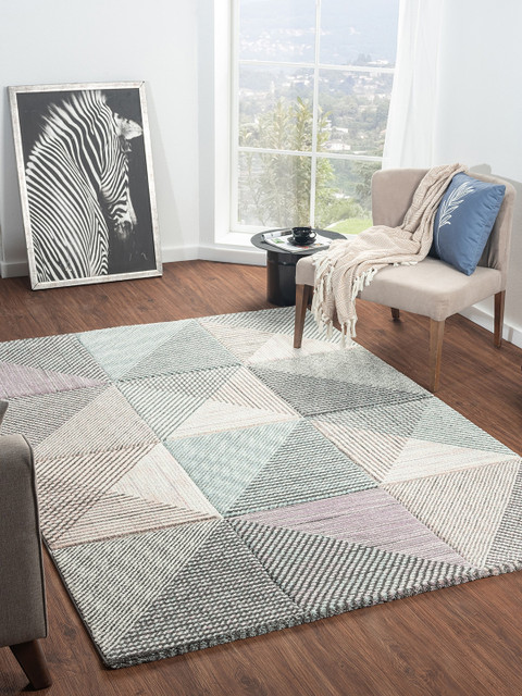 

OBSESSIONS Grey & Blue Floor Carpets