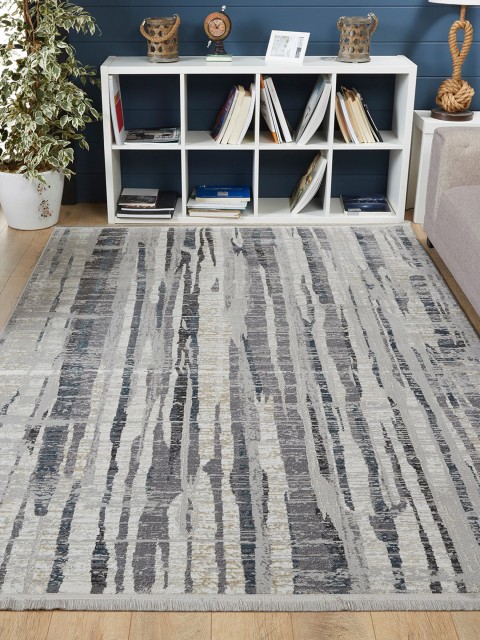 

OBSESSIONS Grey Abstract Carpets