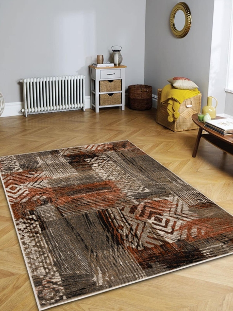 

OBSESSIONS Cream-Colored Striped Rectangular Carpets