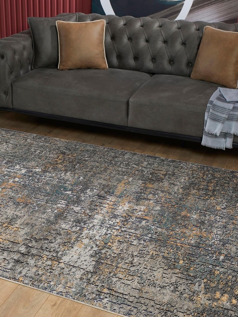 

OBSESSIONS Black Abstract Anti- Bacterial Carpet