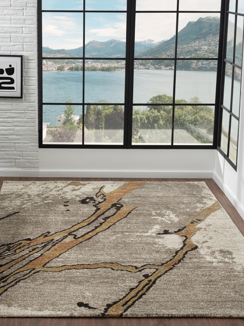 

OBSESSIONS Brown Abstract Carpets