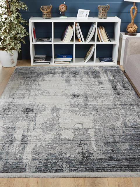 

OBSESSIONS Grey Abstract Carpet
