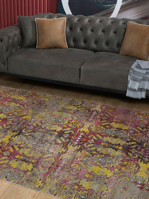 

OBSESSIONS Magenta-Colored Abstract Rectangular Carpets