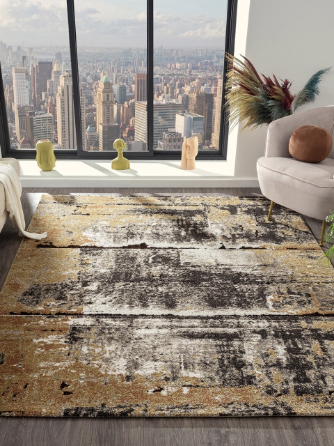 

OBSESSIONS Grey Geometric Anti-Static Carpet