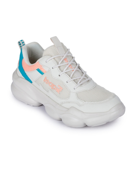

Liberty Women Peach-Coloured Running Non-Marking Shoes, White