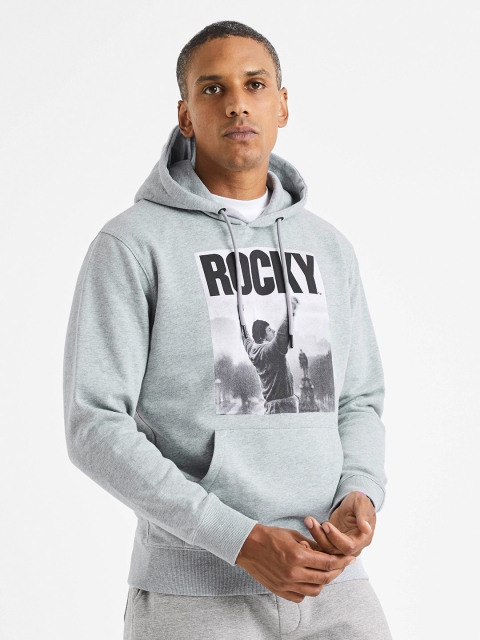 

Celio Men Grey Printed Sweatshirt