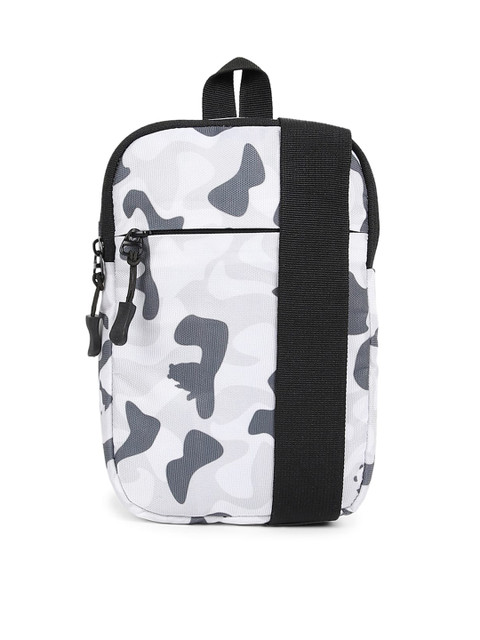 

Bewakoof White Camouflaged Printed Sling Bag