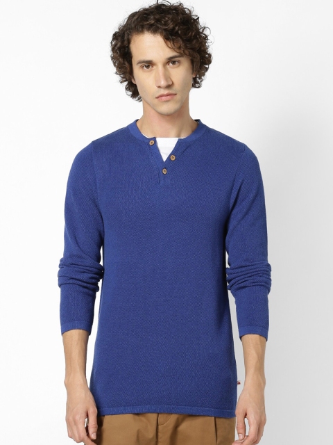 

Celio Men Blue & surf the web Sweater Vest