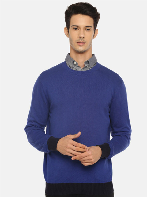 

Celio Men Blue & purple opulence Sweater Vest