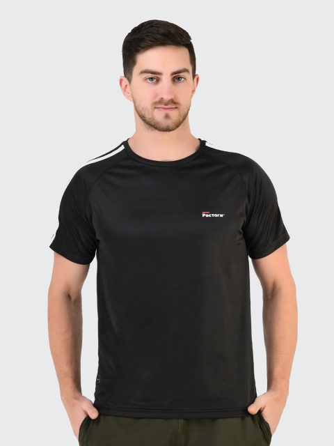 

Pactorn Men Black Sports T-shirt