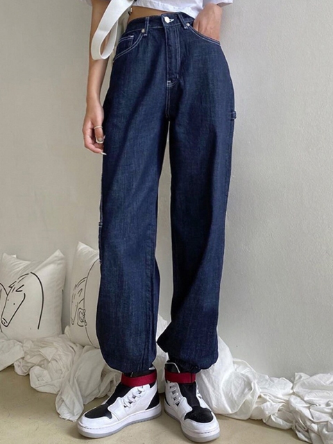 

URBANIC Women Blue Highly Distressed Jeans