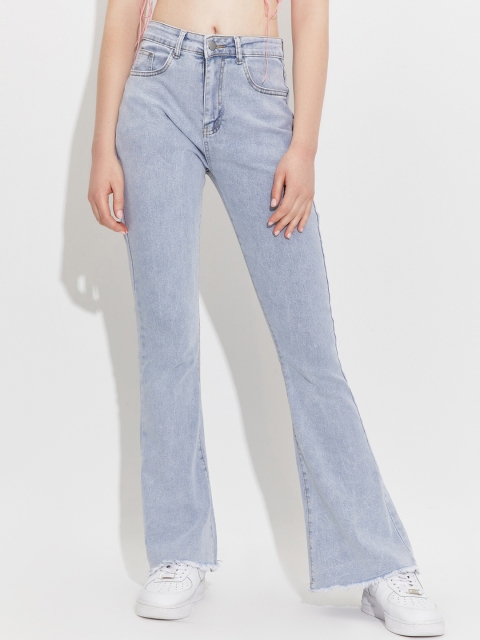 

URBANIC Women Blue Low Distress Jeans