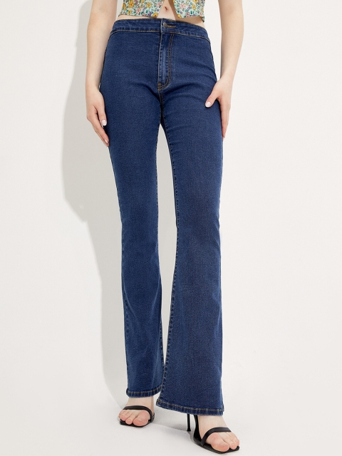 

URBANIC Women Navy Blue Simplicity Flare Leg Jeans