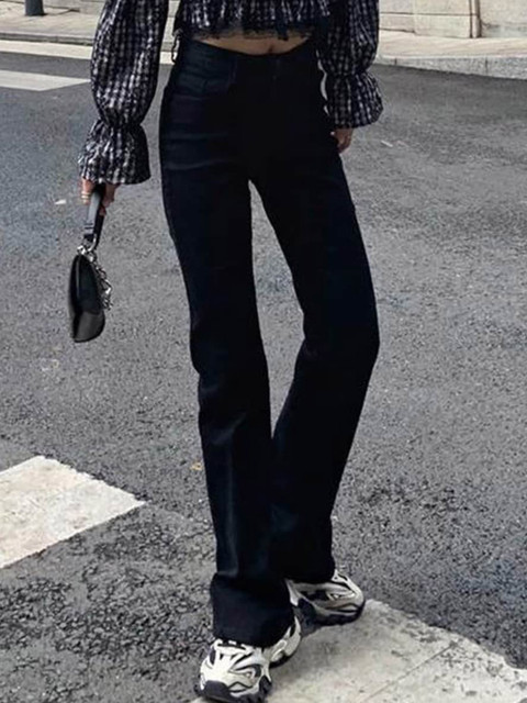 

URBANIC Women Black Highly Distressed Jeans
