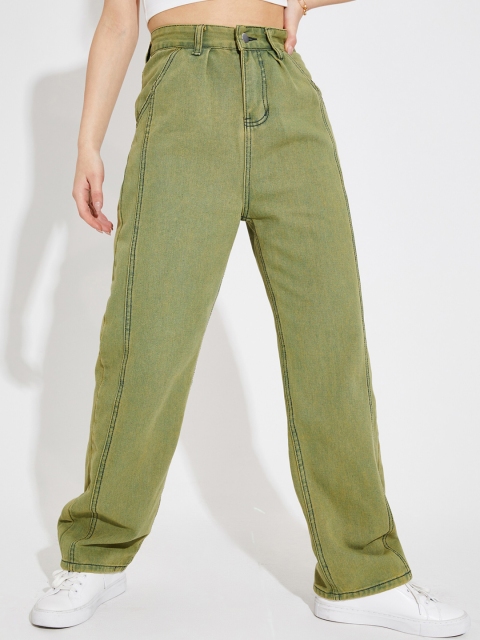 

URBANIC Women Green Jeans