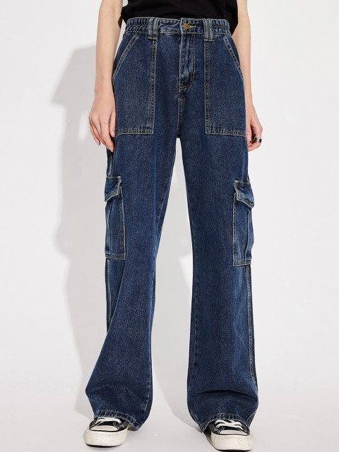 

URBANIC Women Blue Mildly Distressed Jeans